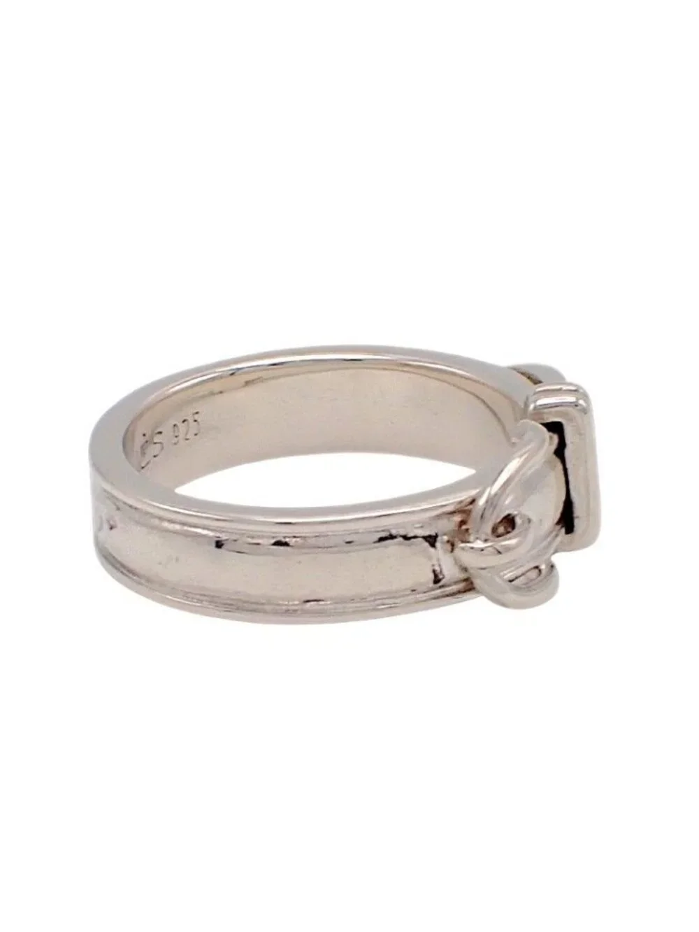 Hermes Ceinture Belt Ring 925 Sterling Silver Accessory